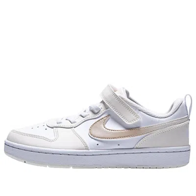 Nike (ps)  Court Borough Low 'white Shimmer Chalk White' In Multi
