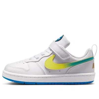 Nike (ps)  Court Borough Low 'white Soarsonic Yellow'