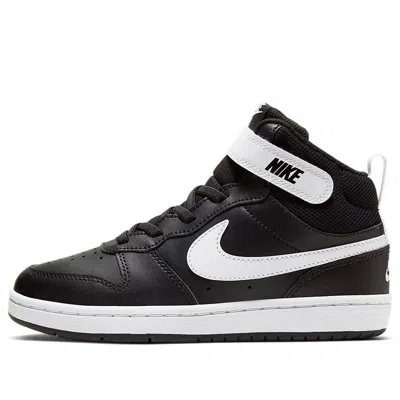 Nike (ps)  Court Borough Mid 2 'black White'