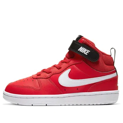 Nike (ps)  Court Borough Mid 2 'red Black White'