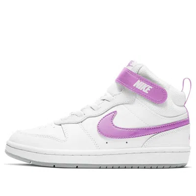 Nike (ps)  Court Borough Mid 2 'white Purple' In Multi