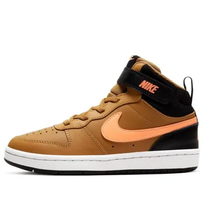 Nike (ps)  Court Borough Mid 2 'yellow Black White'