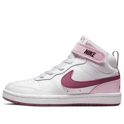 Nike (ps)  Court Borough Mid 2velcro 'pink Foam' In Multi