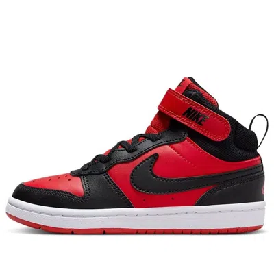 Nike (ps)  Court Borough Mid 'black University Red'