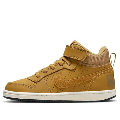 Nike (ps)  Court Borough Mid-top Sneakers Yellow