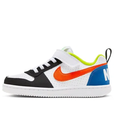 Nike (ps)  Court Borough 'white Orange Blue'