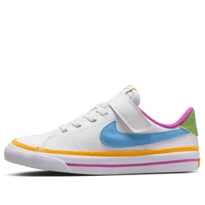 Nike (ps)  Court Legacy Lift 'white Multi-color'