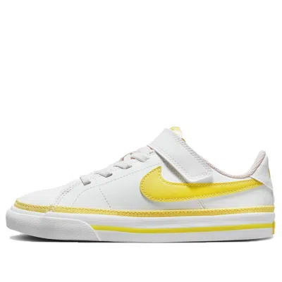 Nike (ps)  Court Legacy 'opti Yellow' In White