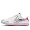Nike (ps)  Court Legacy 'white Pink Prime Light Smoke Grey'