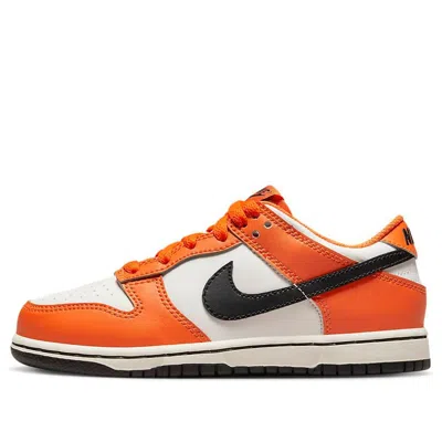 Nike (ps)  Dunk Low 'sail Safety Orange Black'