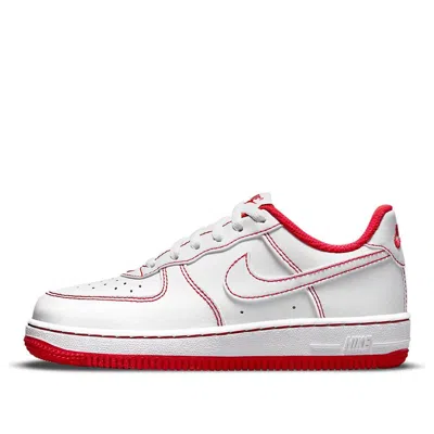 Nike (ps)  Force 1 'contrast Stitch - White University Red'