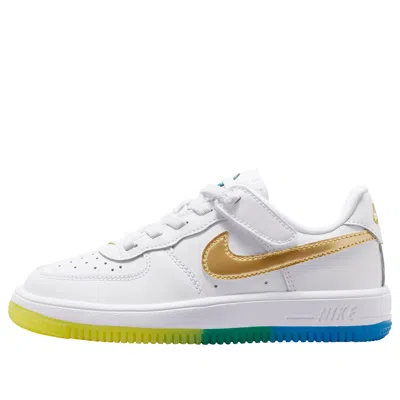 Nike (ps)  Force 1 Low Easyon 'white Soar Sonic Yellow'