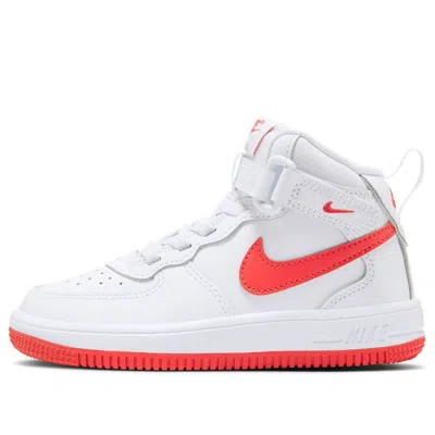 Nike (ps)  Force 1 Mid Easyon 'white Red'