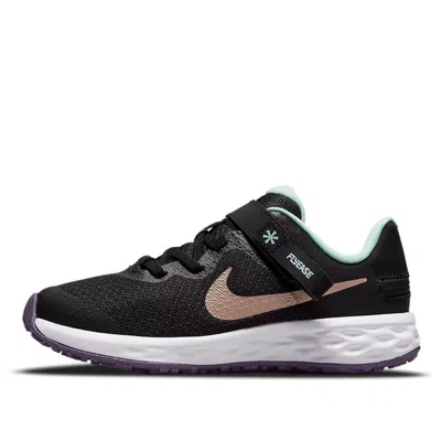 Nike (ps)  Revolution 6 Flyease 'black Mint Foam'
