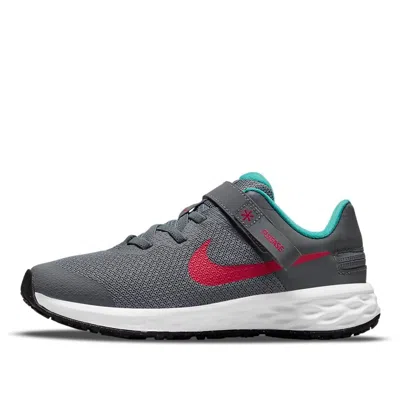 Nike (ps)  Revolution 6 Flyease 'smoke Grey Siren Red' In Multi