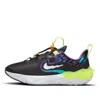 Nike (ps)  Run Flow Easy On/off Shoes 'black Teal Nebula Volt'