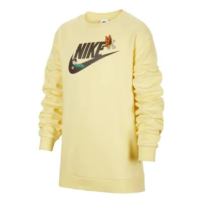 Nike (ps)  Sportswear Club Fleece Sweatshirt 'yellow' In Metallic