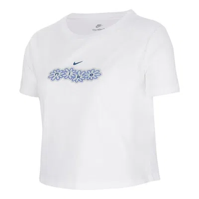 Nike (ps)  Sportswear Crop T-shirt 'white'