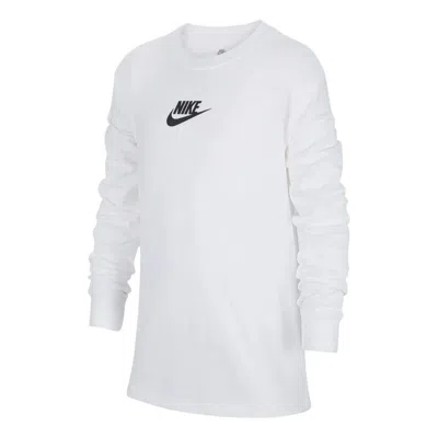 Nike (ps)  Sportswear Long Sleeve T-shirt 'white'