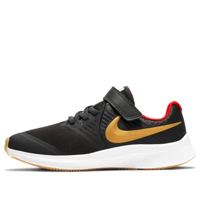 Nike (ps)  Star Runner  2 Velcro 'dark Smoke Grey Gold'