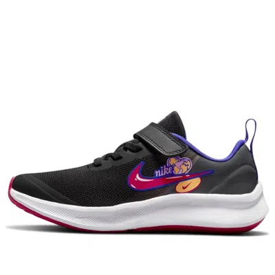 Nike (ps)  Star Runner 3 Sevelcro 'black Pink Rise' In Multi
