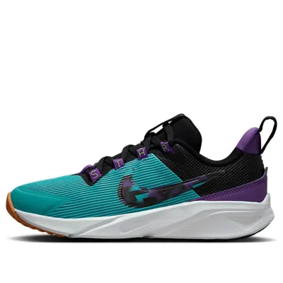 Nike (ps)  Star Runner 4 Se Shoes 'teal Black Purple Cosmos' In Blue
