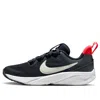 Nike (ps)  Star Runner 4 Shoes 'dark Obsidian White Red' In Black