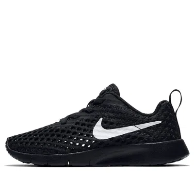 Nike (ps)  Tanjun Br Knitted Breathable Sports Shoe In Black