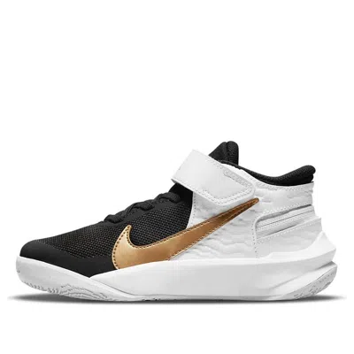 Nike (ps)  Team Hustle D 10 Flyease 'black White Gold'