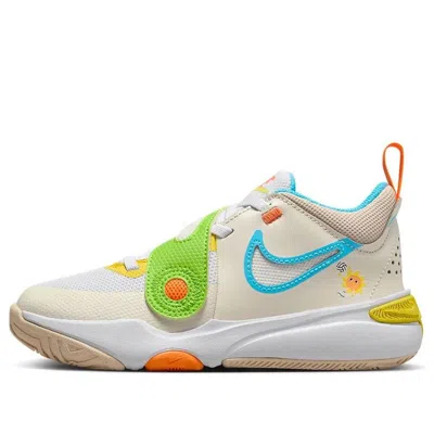 Nike (ps)  Team Hustle D 11 Shoes 'pale Ivory Sanddrift Baltic Blue' In Multi