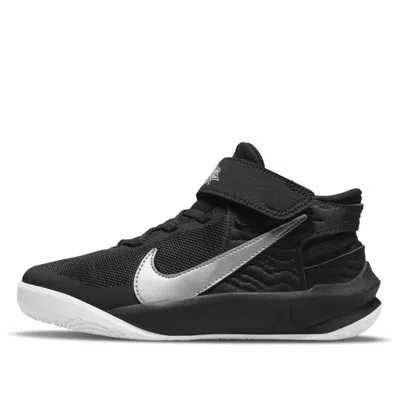 Nike (ps)  Team Hustle D10 Flyease 'black Metallic Silver'