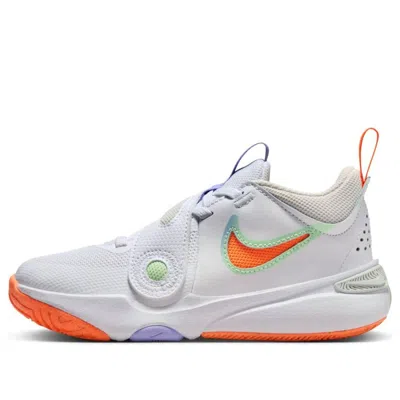 Nike (ps)  Team Hustle D11 'white Total Orange'