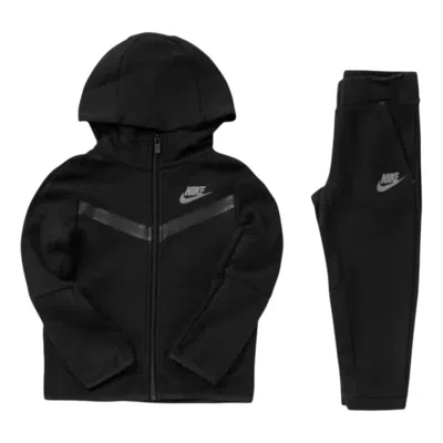 Nike (ps)  Tech Fleece Full Zip Hoodie Set 'black'