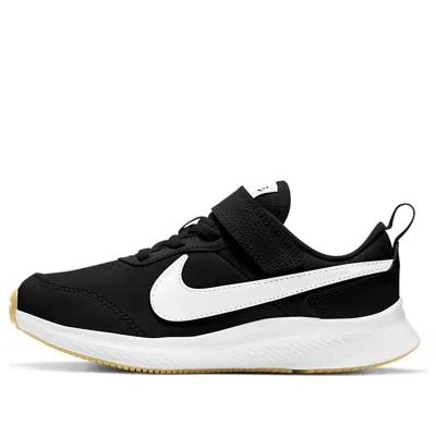 Nike (ps)  Varsity Leather 'black White'