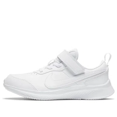 Nike (ps)  Varsity Leather Psv 'triple White'