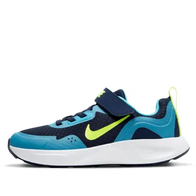 Nike (ps)  Wearallday 'midnight Navy Volt'