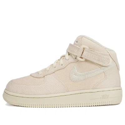Nike (ps)  X Stussy Air Force 1 Mid 'fossil'