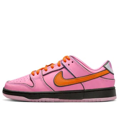 Nike (ps)  X The Powerpuff Girls Sb Dunk Low Pro Qs 'blossom'