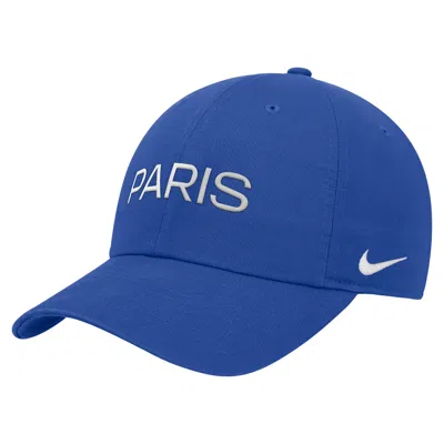 Nike Psg Club  Men's Adjustable Cap In Blue