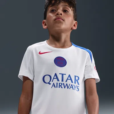 Nike Psg Strike Third Big Kids'  Dri-fit Total 90 Soccer Knit Top In White