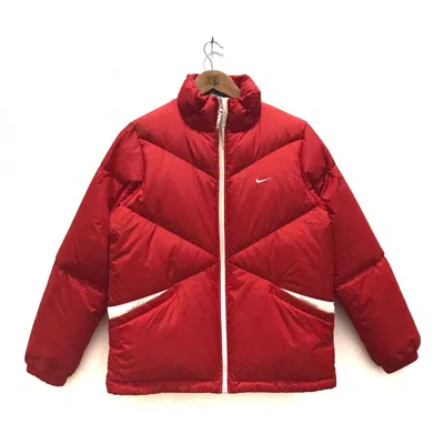 Pre-owned Nike Puffer Jacket In Red