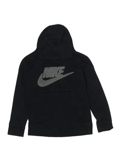 Pre-owned Nike Kids' Pullover Hoodie In Black