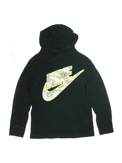 Pre-owned Nike Kids' Pullover Hoodie In Black