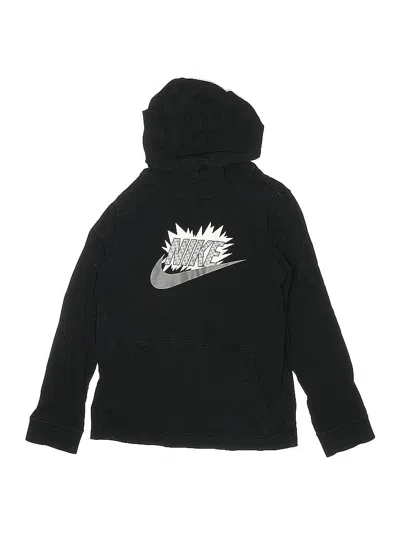 Pre-owned Nike Kids' Pullover Hoodie In Black