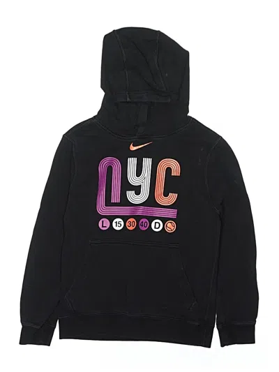 Pre-owned Nike Kids' Pullover Hoodie In Black
