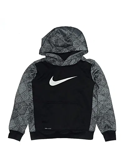 Pre-owned Nike Kids' Pullover Hoodie In Black