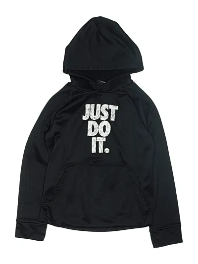 Pre-owned Nike Kids' Pullover Hoodie In Black