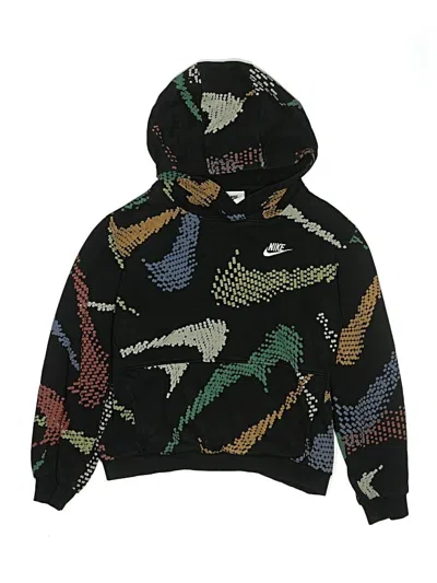 Pre-owned Nike Kids' Pullover Hoodie In Black