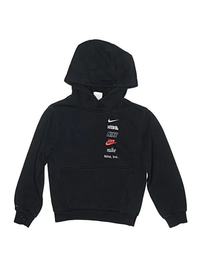 Pre-owned Nike Kids' Pullover Hoodie In Black