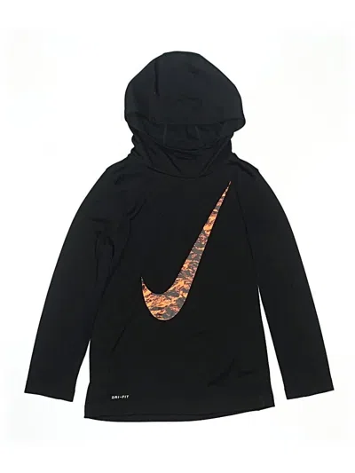 Pre-owned Nike Kids' Pullover Hoodie In Black